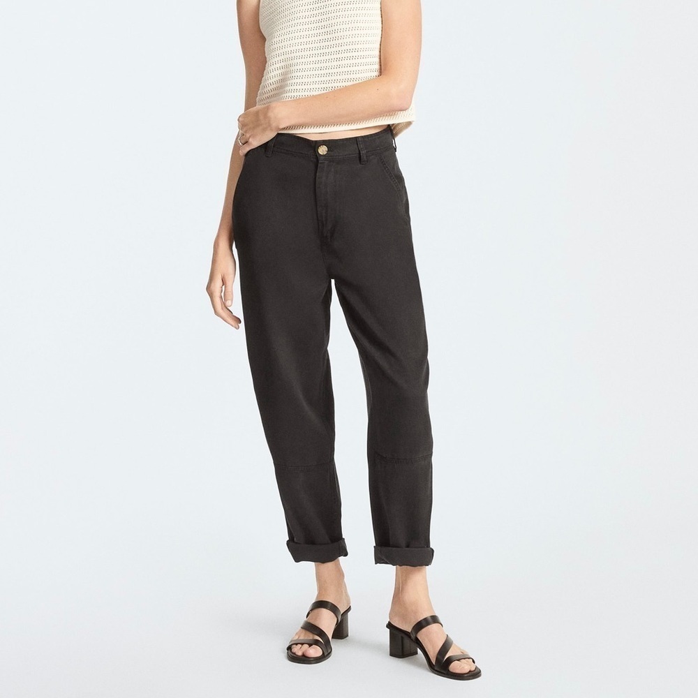Everlane The Tencel‎ Relaxed Chino Pant Black NWT